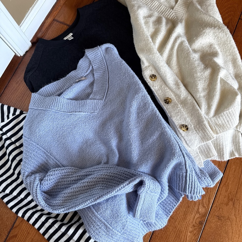 Bundle of sweaters size, small and medium - image 1